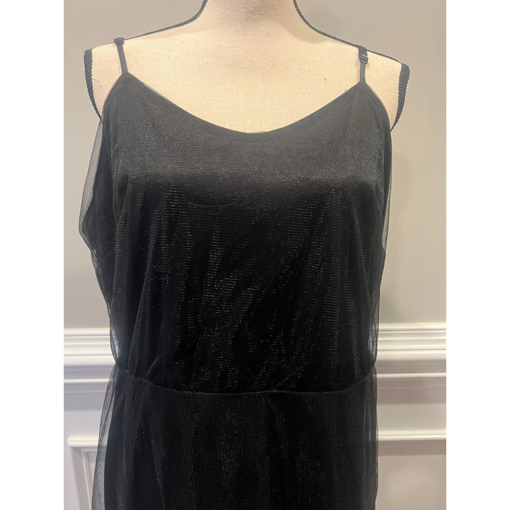 ABS Collection Little Black Dress Embroidered Sz 14 NWT - Picture 2 of 9